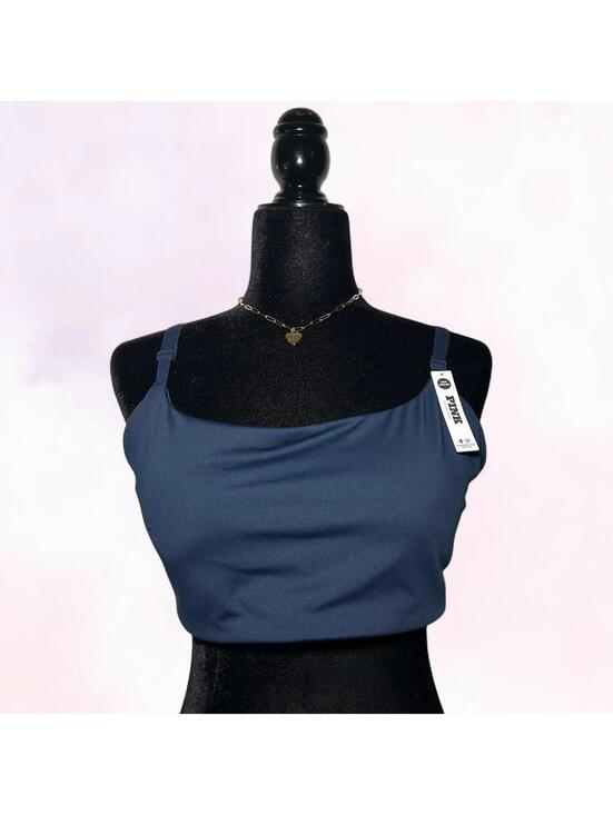 PINK Victoria's Secret Other - Victoria’s Secret Pink Navy Blue Sports Bra NWT Size XXL Athleisure Y2K Sporty
